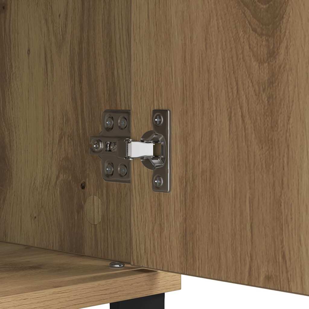 vidaXL Πλαϊνό γραφείο με συρτάρι Artisan Oak 60 x 35 x 70 cm