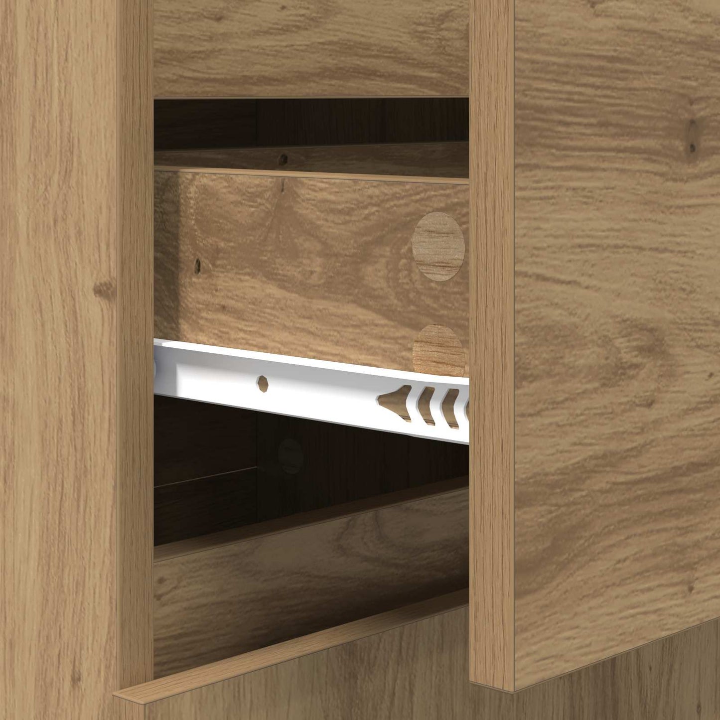vidaXL Πλαϊνό γραφείο με συρτάρι Artisan Oak 40 x 35 x 70 εκ.
