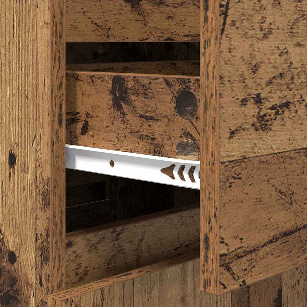 vidaXL Πλαϊνό γραφείο Παλαιό ξύλο 35 x 40 x 70 εκ. Επεξεργασμένο ξύλο