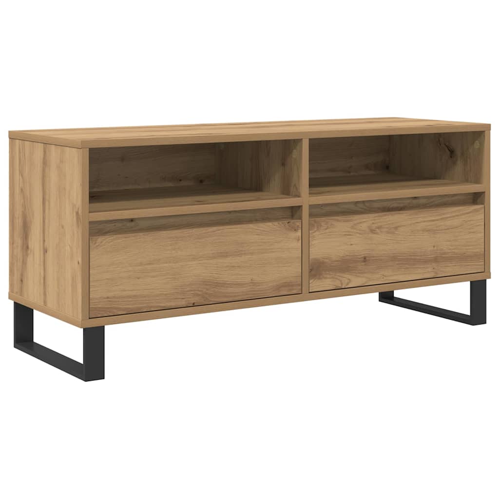 vidaXL Ντουλάπι TV με συρτάρι Artisan Oak 100 x 34,5 x 44,5 εκ.