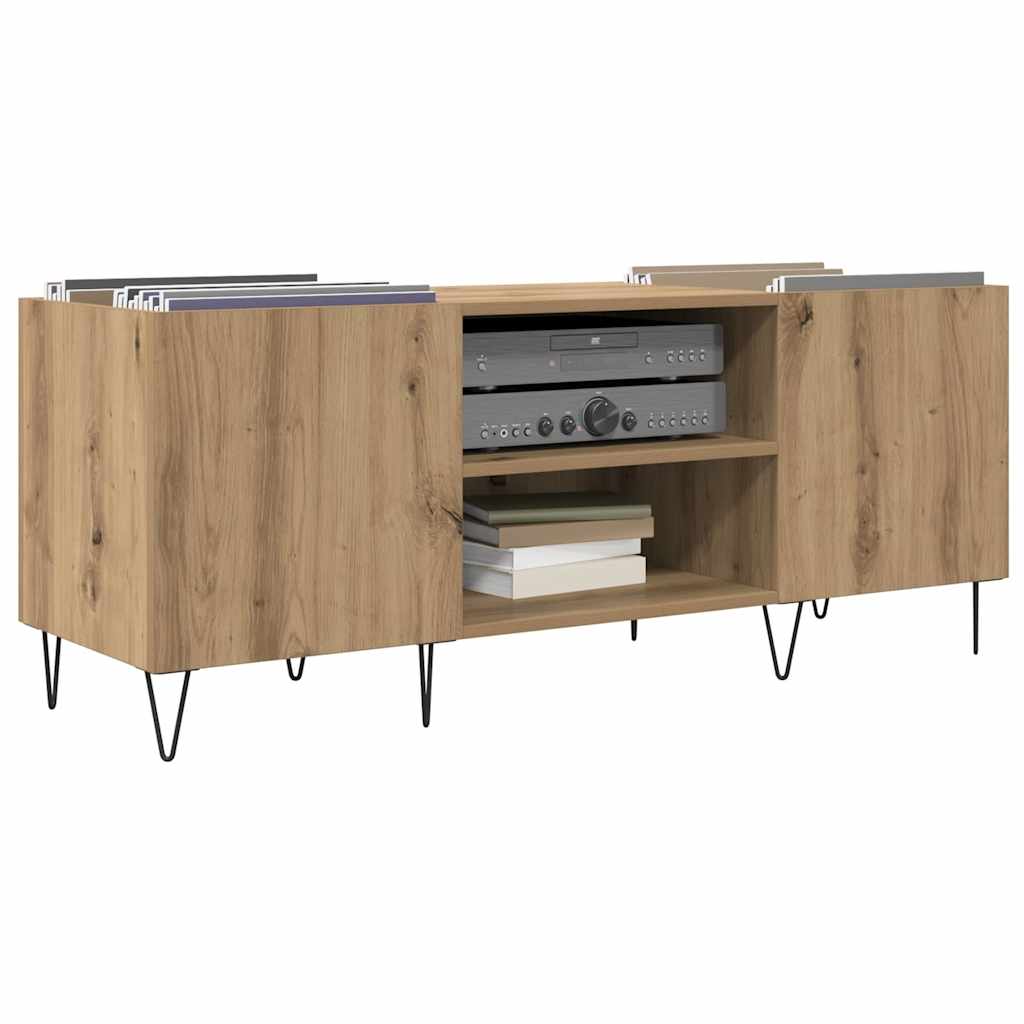 vidaXL Ντουλάπι δίσκων βινυλίου Artisan Oak 121 x 38 x 48 cm