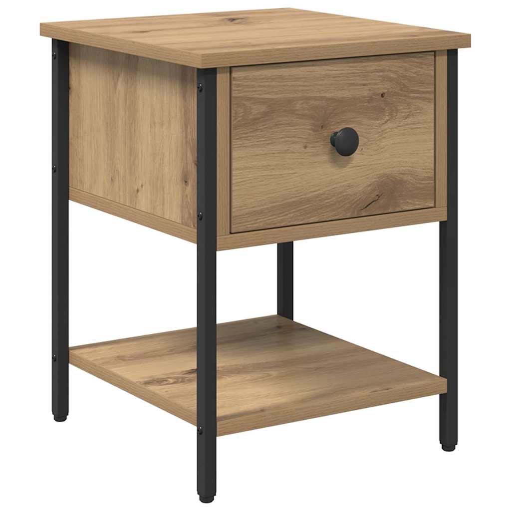 vidaXL Κομοδίνο 2 pcs Artisan Oak 34 x 35,5 x 45 εκ Επεξεργασμένο ξύλο
