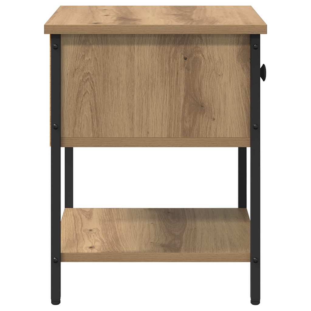 vidaXL Κομοδίνο 2 pcs Artisan Oak 34 x 35,5 x 45 εκ Επεξεργασμένο ξύλο