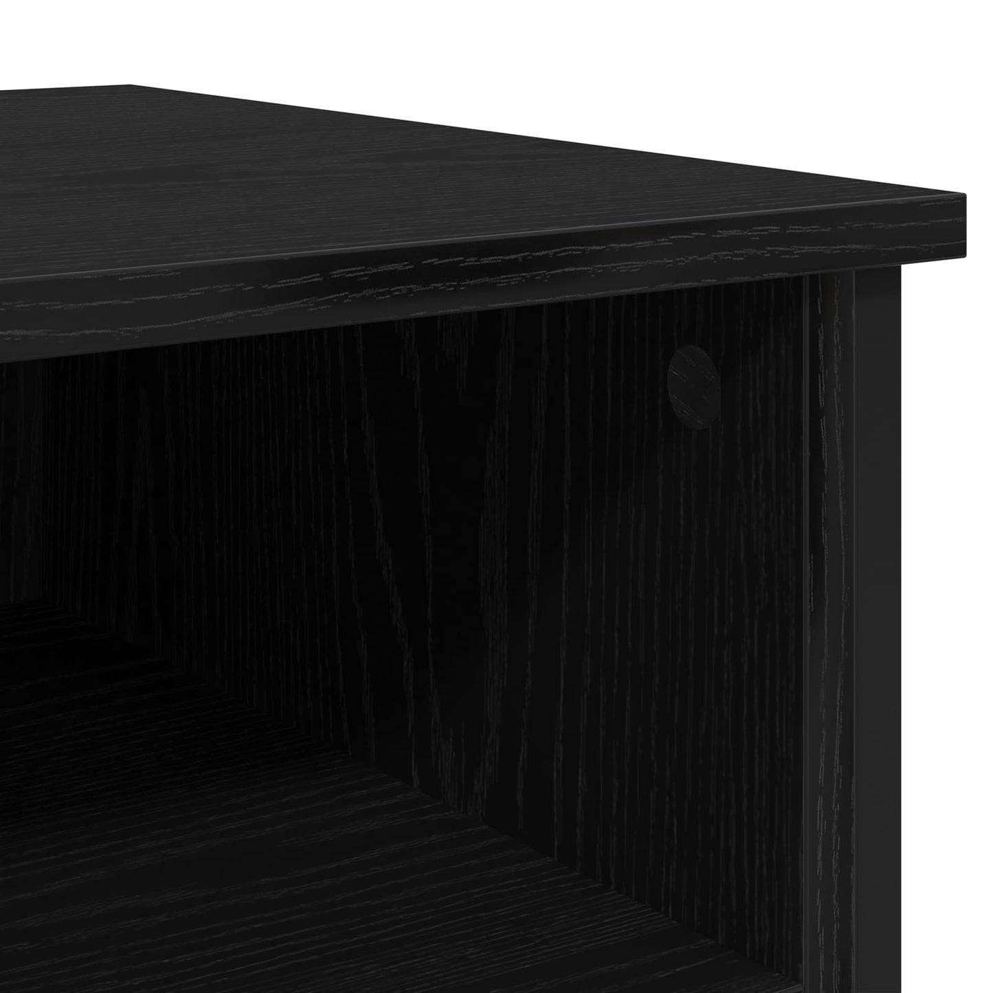 vidaXL Κομοδίνο 2 τμχ. Μαύρη Οξυά 40 x 42 x 60 εκ. Επεξεργασμένο Ξύλο