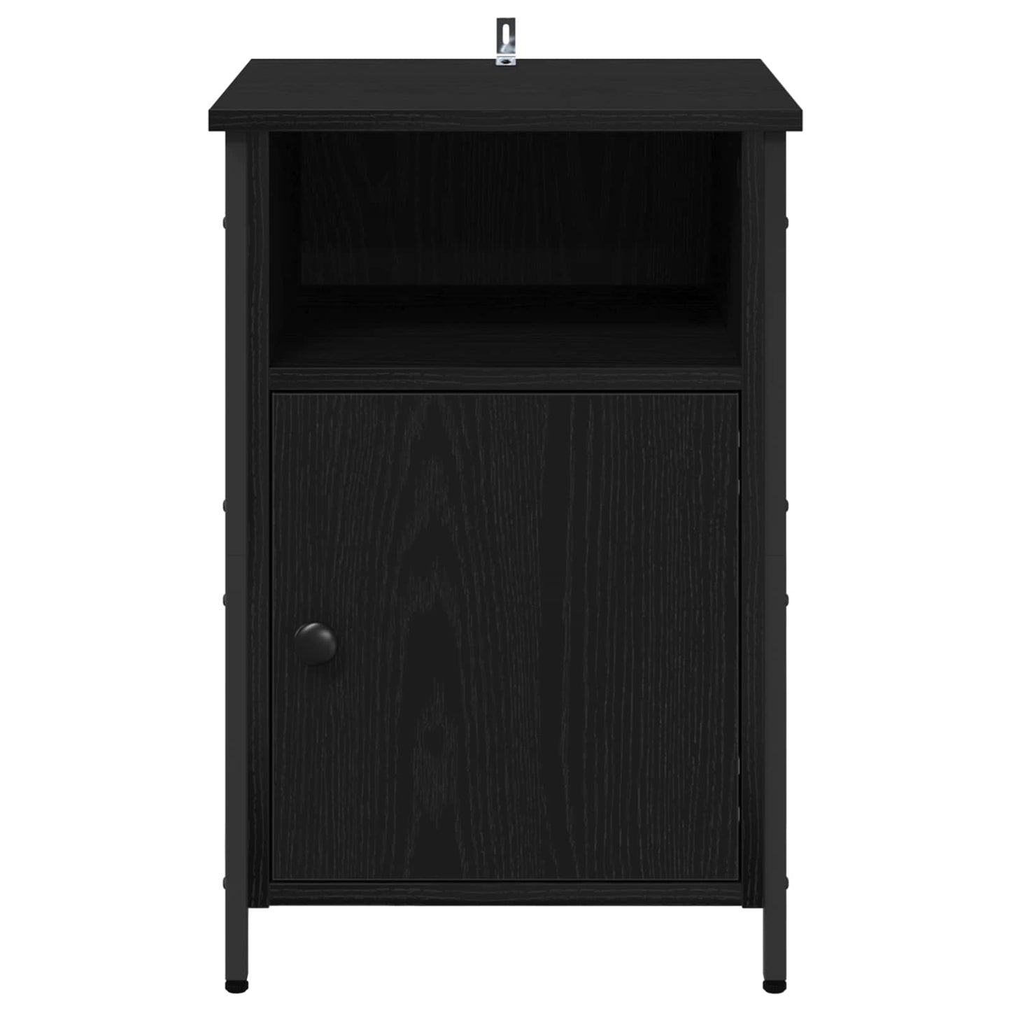 vidaXL Κομοδίνο 2 τμχ. Μαύρη Οξυά 40 x 42 x 60 εκ. Επεξεργασμένο Ξύλο