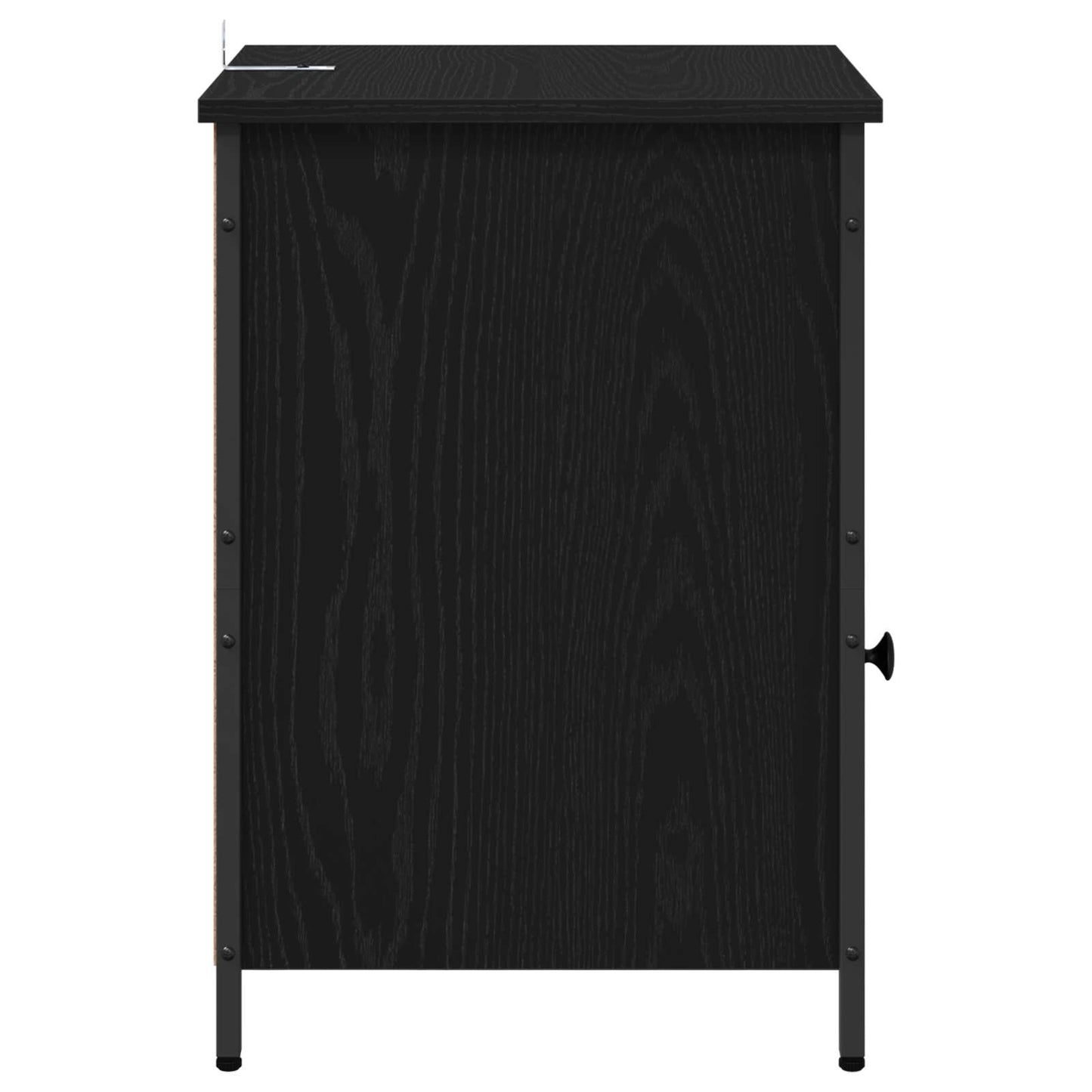 vidaXL Κομοδίνο 2 τμχ. Μαύρη Οξυά 40 x 42 x 60 εκ. Επεξεργασμένο Ξύλο