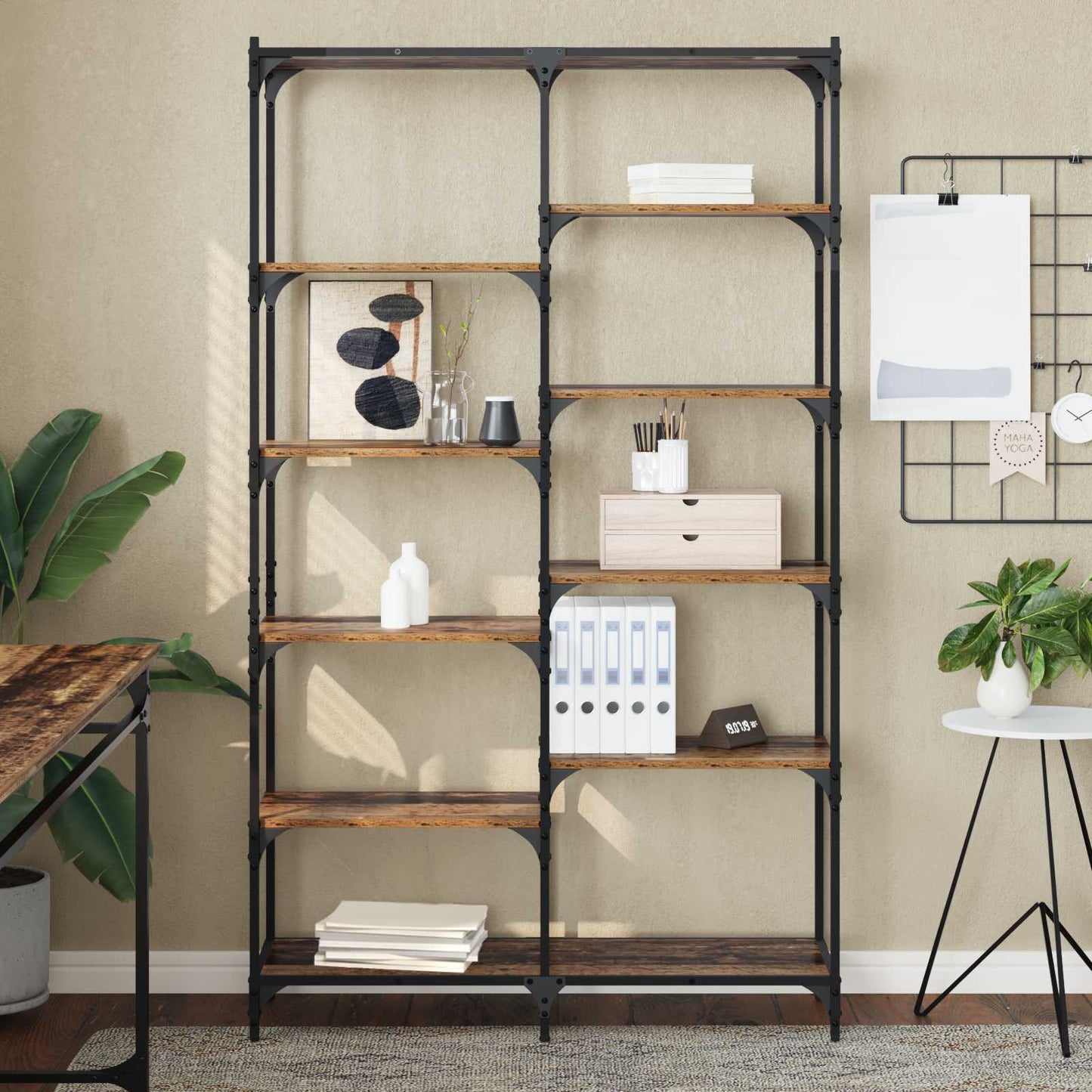 vidaXL Ράφι Βιβλίων Παλαιό ξύλο 100 x 32 x 170 εκ Επεξεργασμένο ξύλο