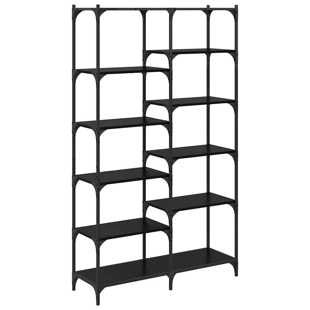 vidaXL Ράφι Βιβλίων Μαύρη δρυς 100 x 32 x 170 εκ Επεξεργασμένο ξύλο