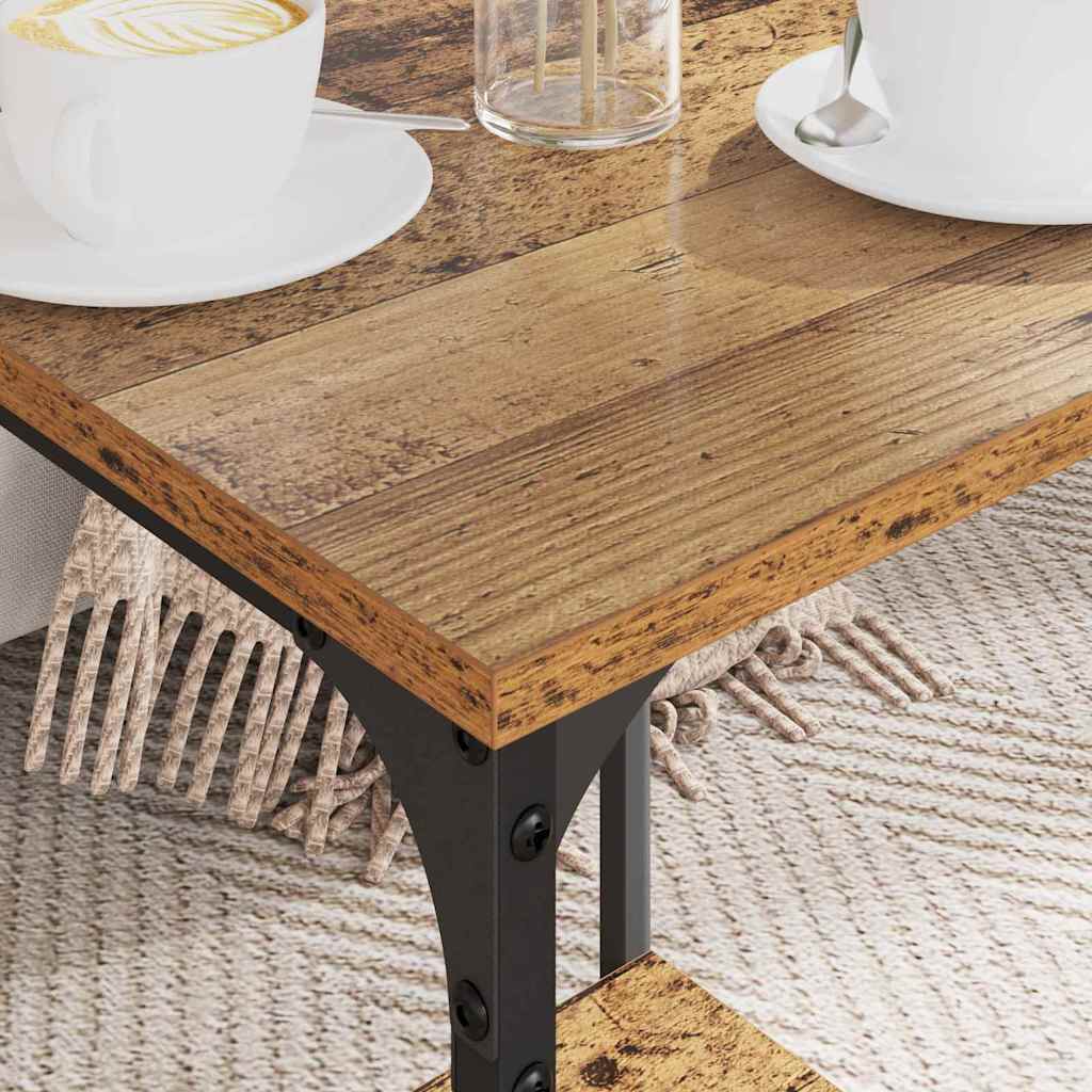 vidaXL Τραπεζάκι σαλονιού Παλιό Ξύλο 40 x 40 x 55 εκ