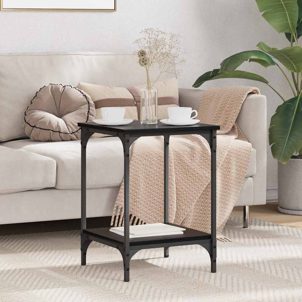 vidaXL Τραπεζάκι σαλονιού Μαύρη Οξυά 40 x 40 x 55 εκ