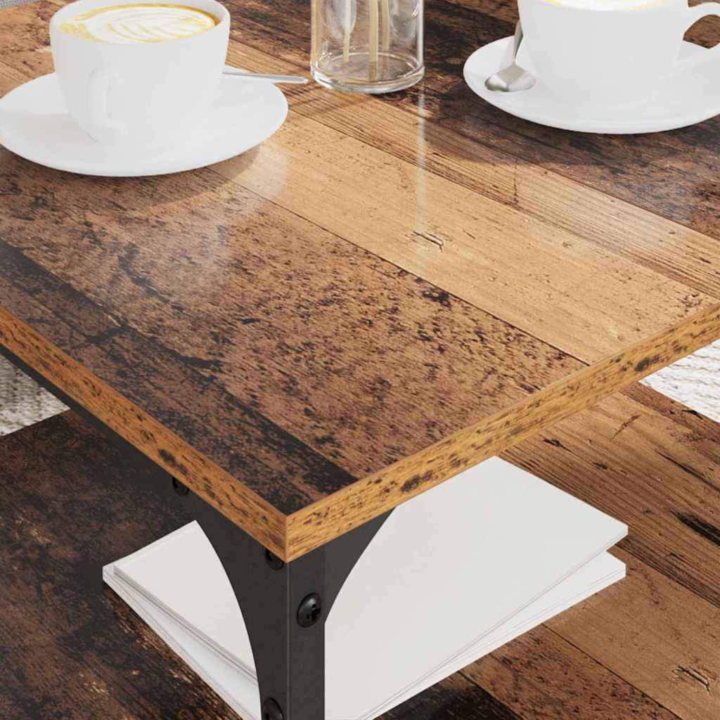 vidaXL Τραπεζάκι σαλονιού Παλιό Ξύλο 55 x 55 x 40 cm