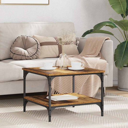 vidaXL Τραπεζάκι σαλονιού Παλιό Ξύλο 55 x 55 x 40 cm