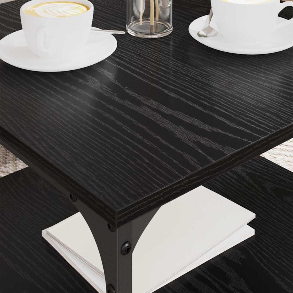 vidaXL Τραπεζάκι σαλονιού Μαύρη Οξυά 55 x 55 x 40 cm