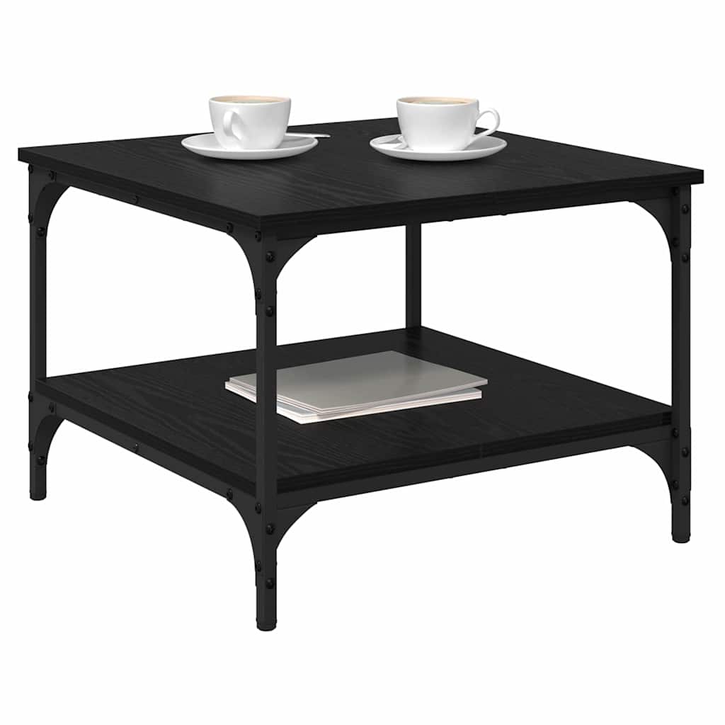 vidaXL Τραπεζάκι σαλονιού Μαύρη Οξυά 55 x 55 x 40 cm