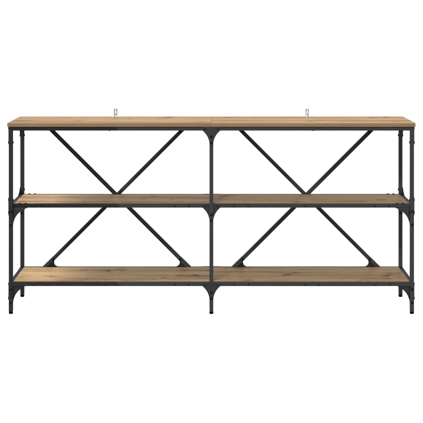 vidaXL Τραπέζι κονσόλας με ράφι Artisan Oak 160 x 30 x 75 εκ