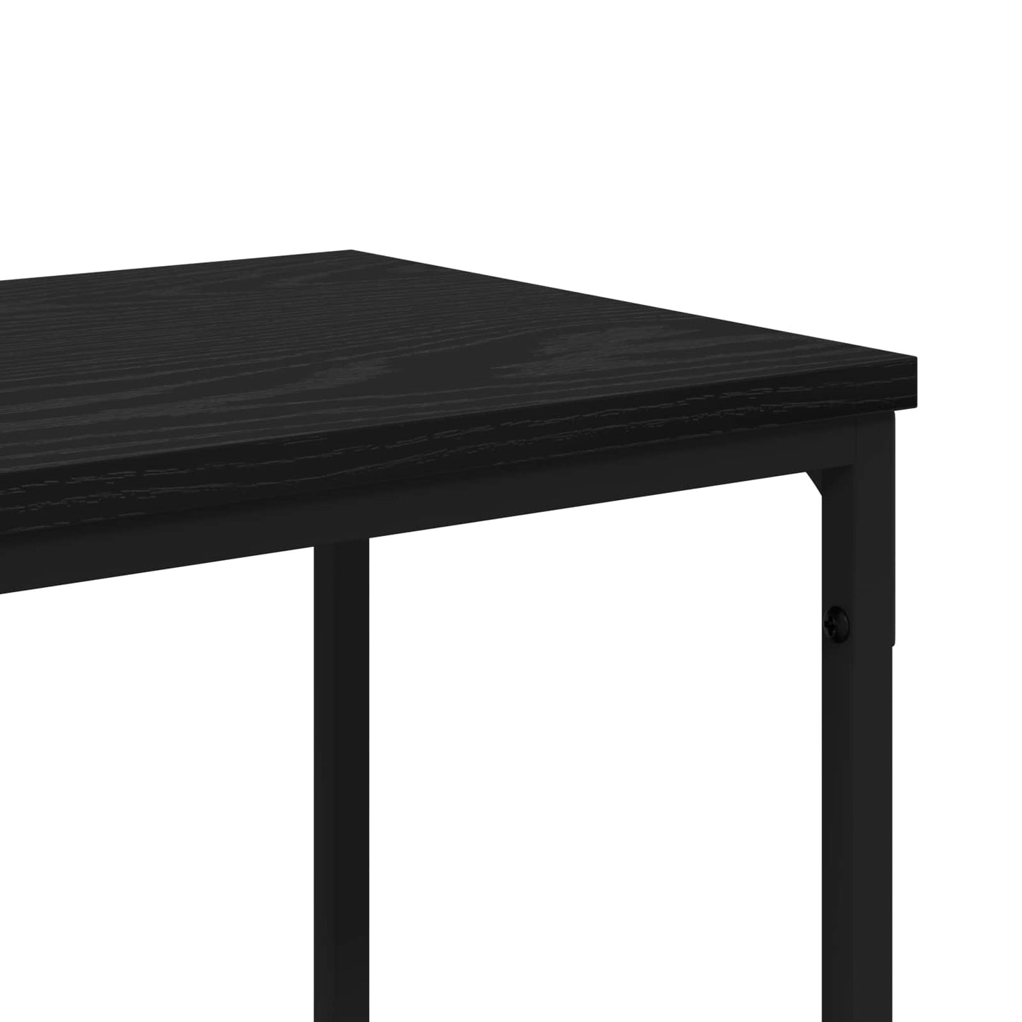 vidaXL Τραπέζι κονσόλας Μαύρη Οξυά 160 x 30 x 75 εκ Επεξεργασμένο ξύλο