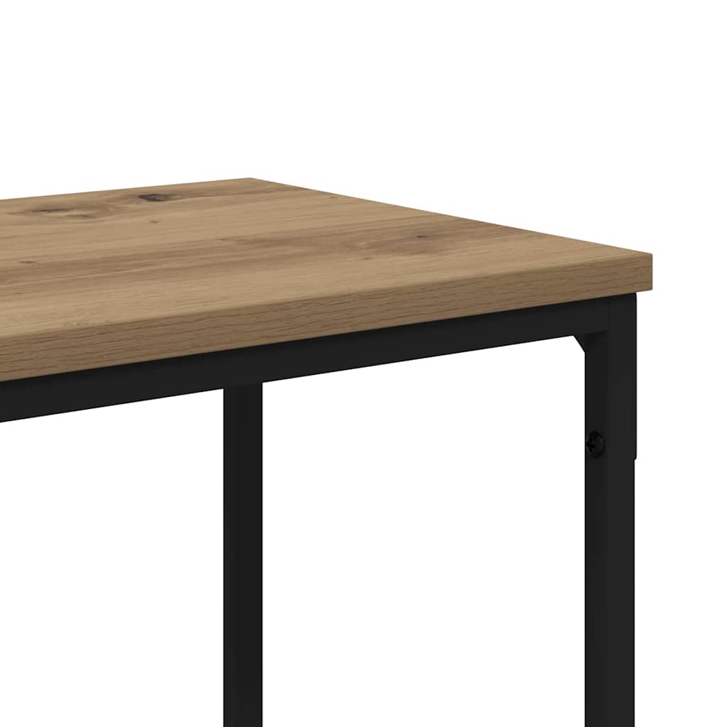 vidaXL Τραπέζι κονσόλας με ράφι Artisan Oak 180 x 30 x 75 εκ