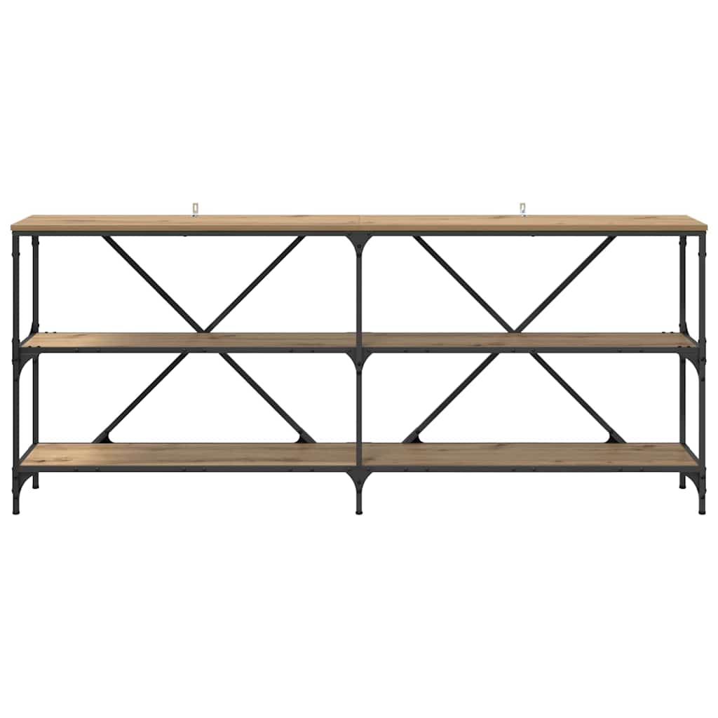 vidaXL Τραπέζι κονσόλας με ράφι Artisan Oak 180 x 30 x 75 εκ