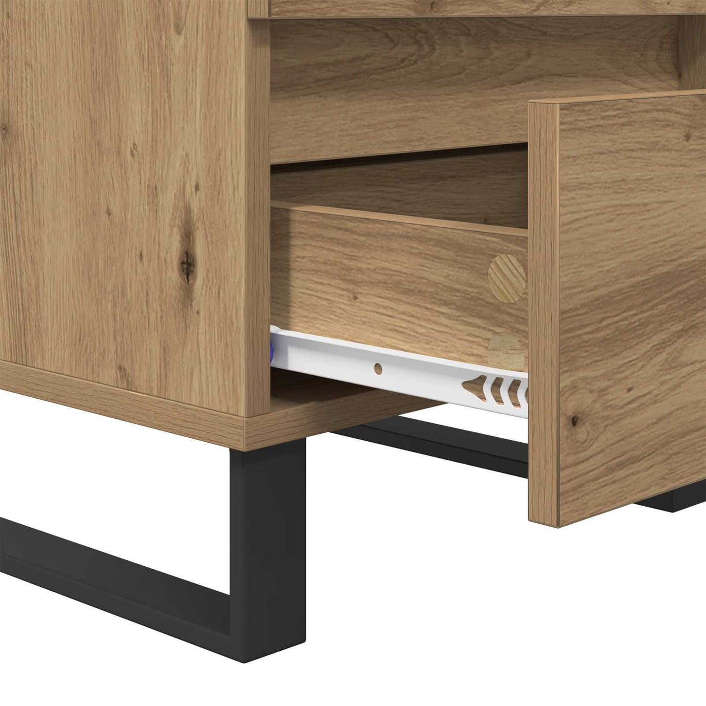 vidaXL Κομοδίνο Artisan Oak 40 x 35 x 50 εκ. Επεξεργασμένο Ξύλο
