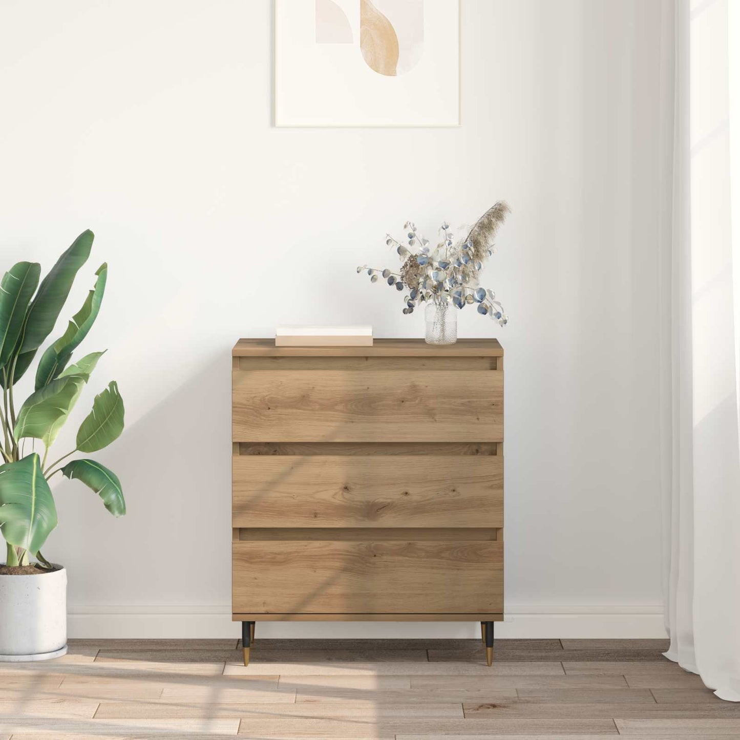 vidaXL Πλαϊνό γραφείο Artisan Oak 60 x 35 x 70 cm Επεξεργασμένο ξύλο