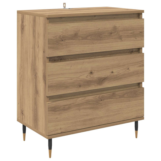 vidaXL Πλαϊνό γραφείο Artisan Oak 60 x 35 x 70 cm Επεξεργασμένο ξύλο