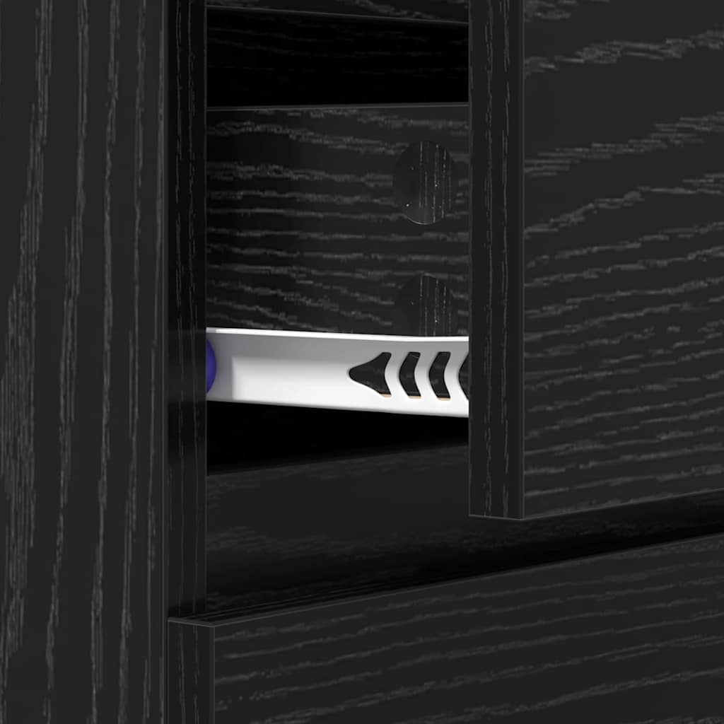 Πλαϊνό γραφείο Μαύρη Οξυά 60 x 35 x 70 cm Επεξεργασμένο ξύλο