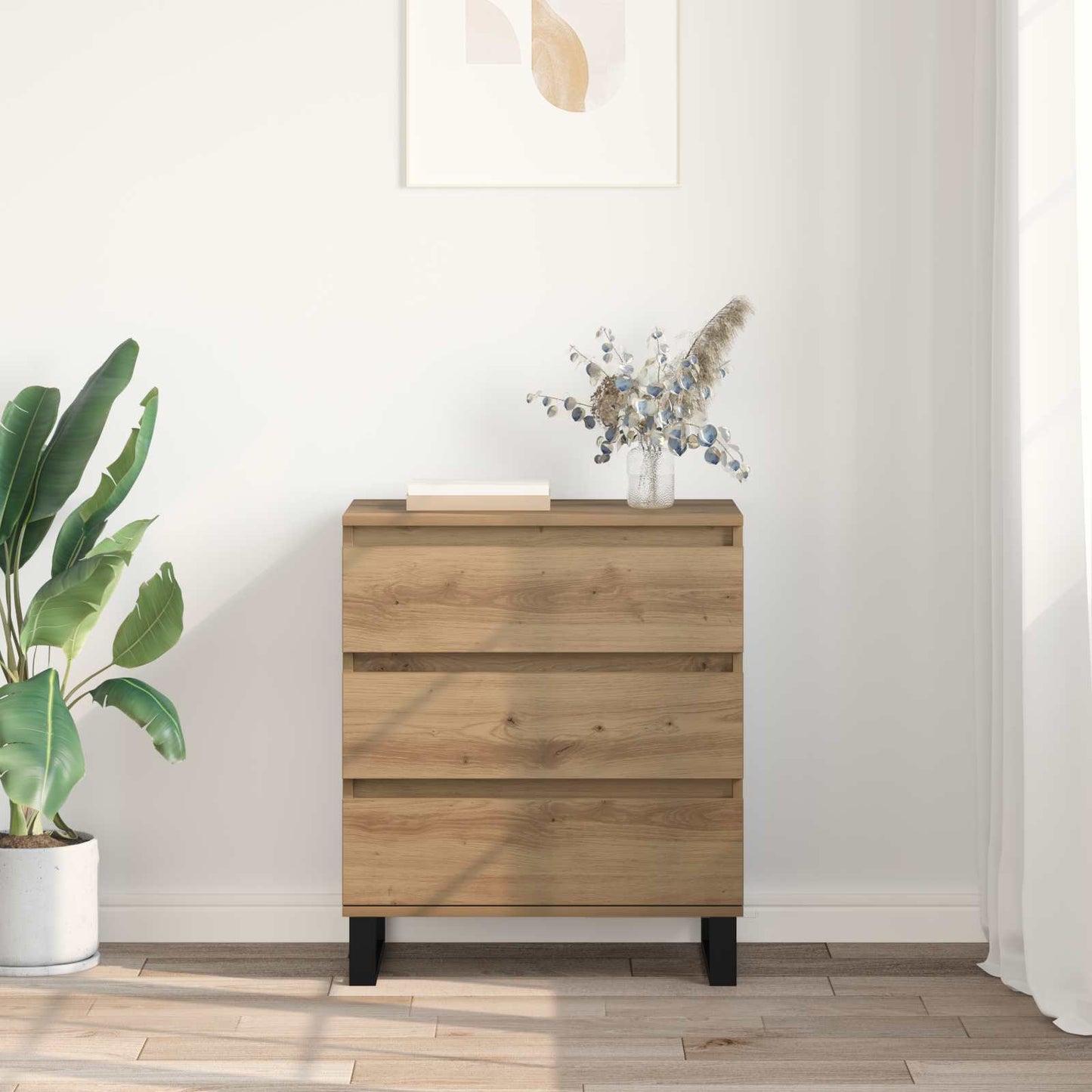 vidaXL Πλαϊνό γραφείο Artisan Oak 60 x 35 x 70 cm Επεξεργασμένο ξύλο