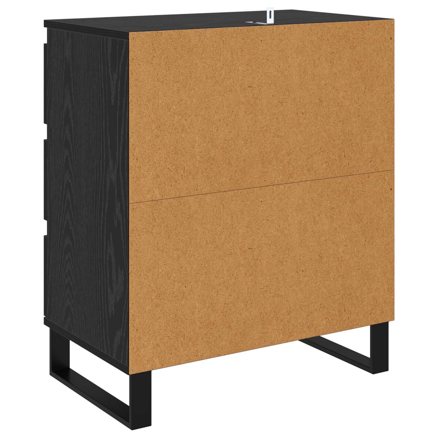 vidaXL Πλαϊνό γραφείο Μαύρη Οξυά 60 x 35 x 70 cm Επεξεργασμένο ξύλο