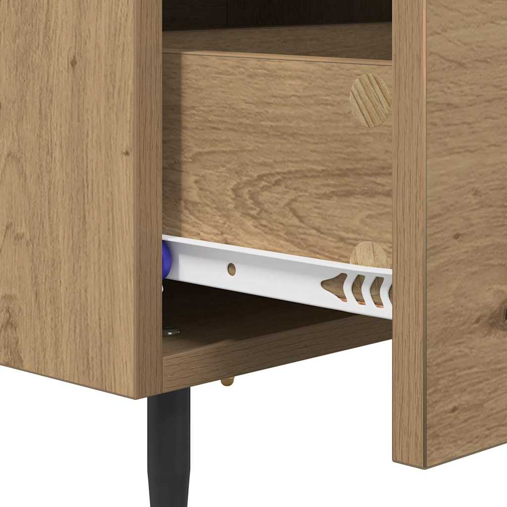 vidaXL Κομοδίνο Artisan Oak 40 x 35 x 47,5 εκ Επεξεργασμένο ξύλο