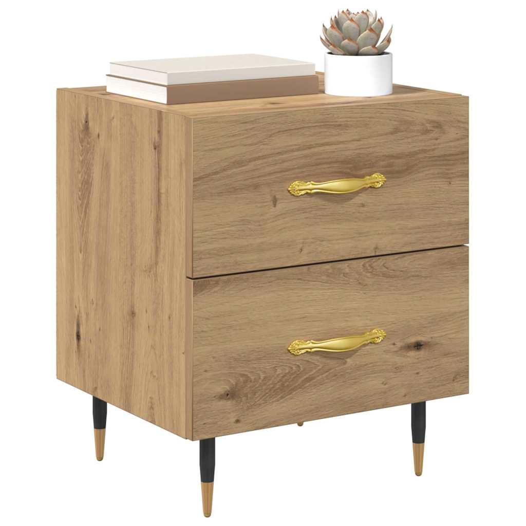vidaXL Κομοδίνο Artisan Oak 40 x 35 x 47,5 εκ Επεξεργασμένο ξύλο