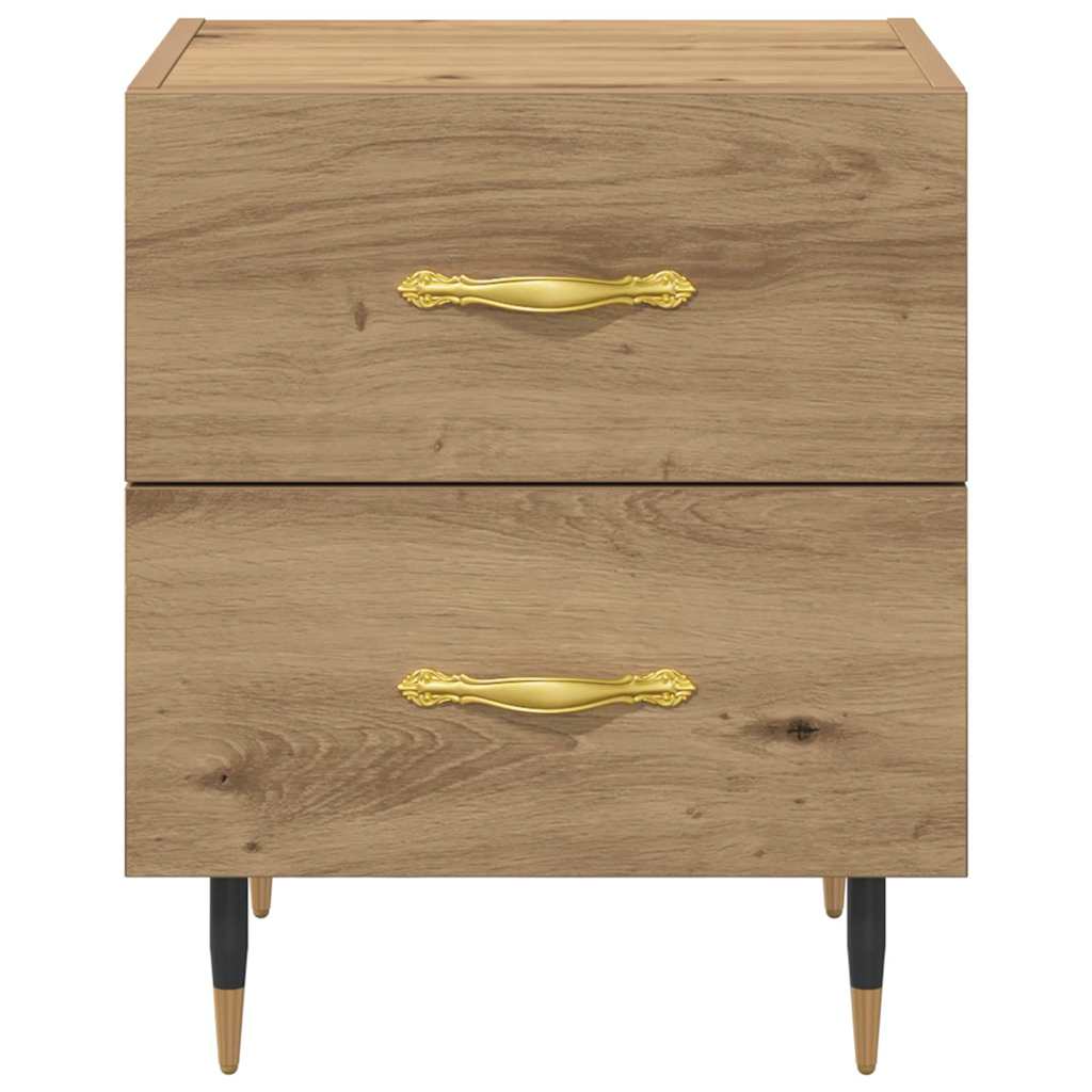 vidaXL Κομοδίνο 2 pcs Artisan Oak 40 x 35 x 47,5 εκ Επεξεργασμένο ξύλο