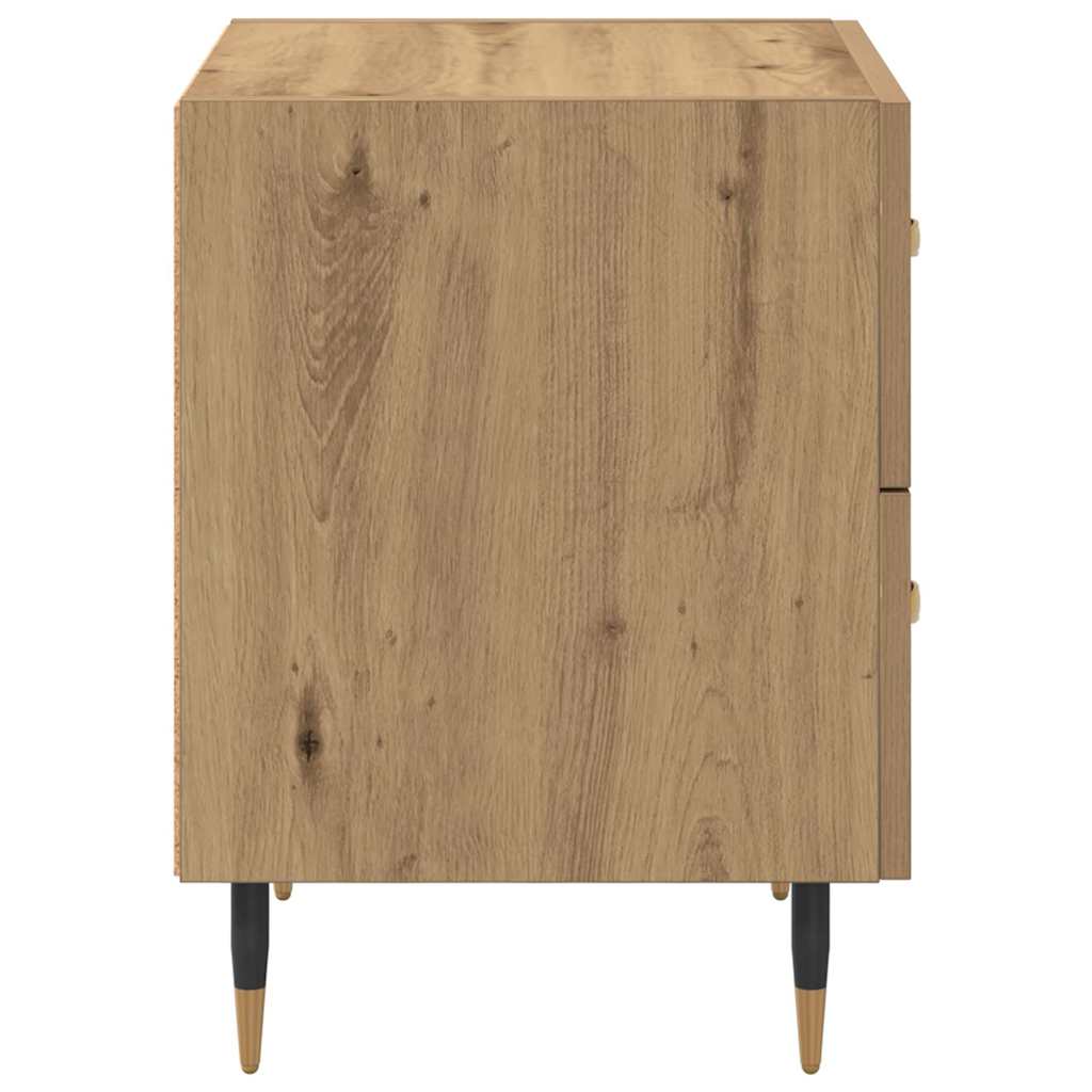 vidaXL Κομοδίνο 2 pcs Artisan Oak 40 x 35 x 47,5 εκ Επεξεργασμένο ξύλο