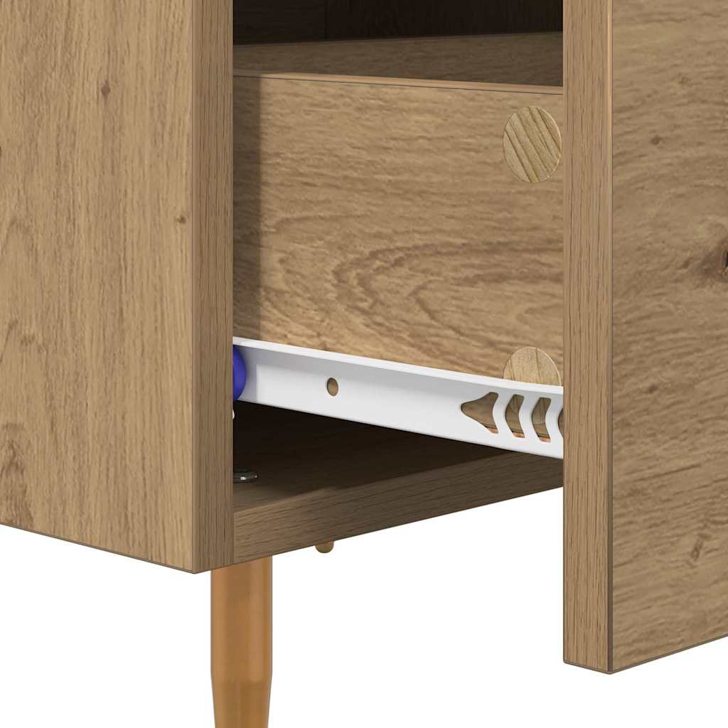 vidaXL Κομοδίνο Artisan Oak 40 x 35 x 47,5 εκ Επεξεργασμένο ξύλο