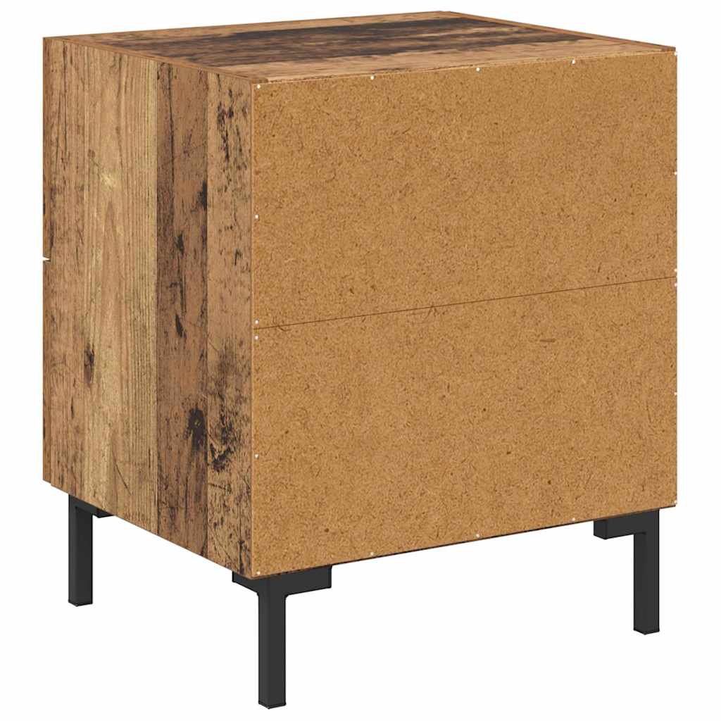 vidaXL Κομοδίνο Παλιό ξύλο 40 x 35 x 47,5 εκ Επεξεργασμένο ξύλο