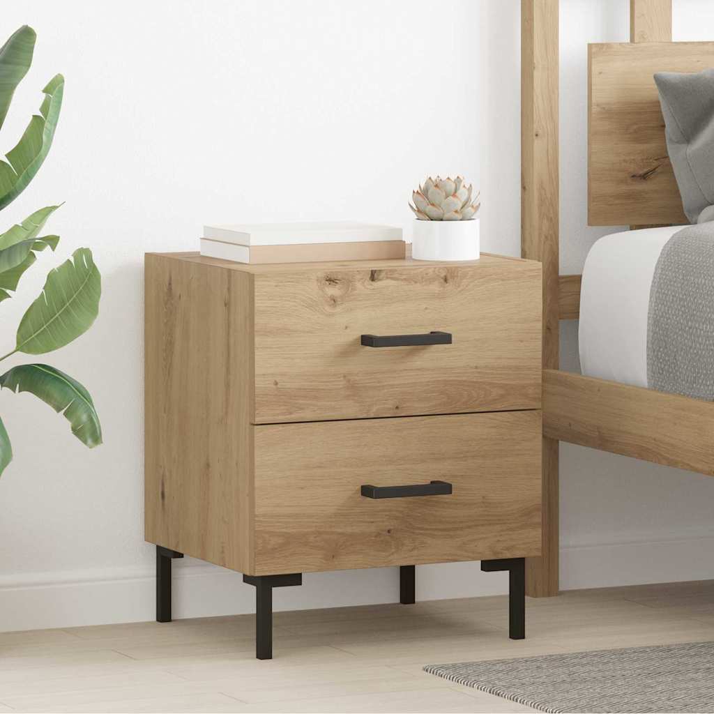 vidaXL Κομοδίνο Artisan Oak 40 x 35 x 47,5 εκ Επεξεργασμένο ξύλο