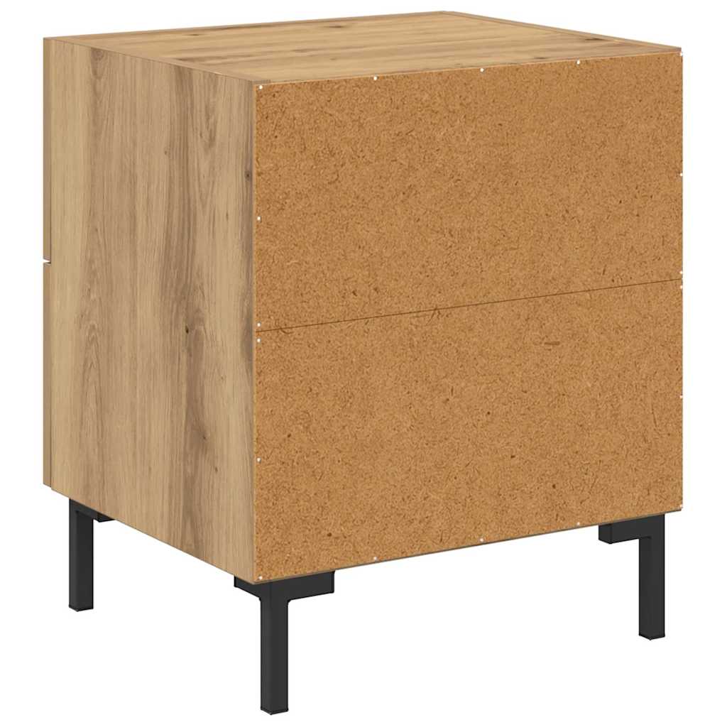 vidaXL Κομοδίνο Artisan Oak 40 x 35 x 47,5 εκ Επεξεργασμένο ξύλο