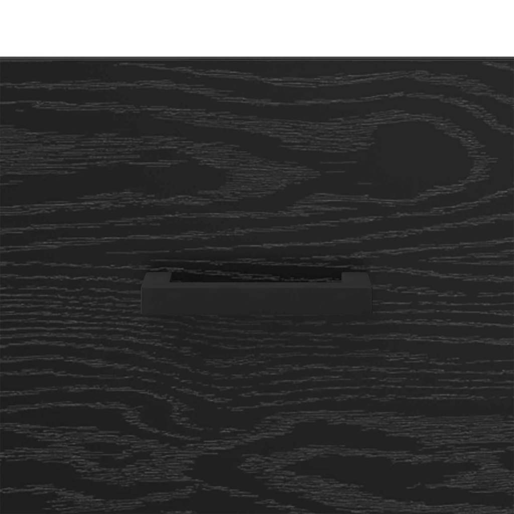 vidaXL Κομοδίνο 2 pcs Μαύρη Οξυά 40 x 35 x 47,5 εκ Επεξεργασμένο ξύλο