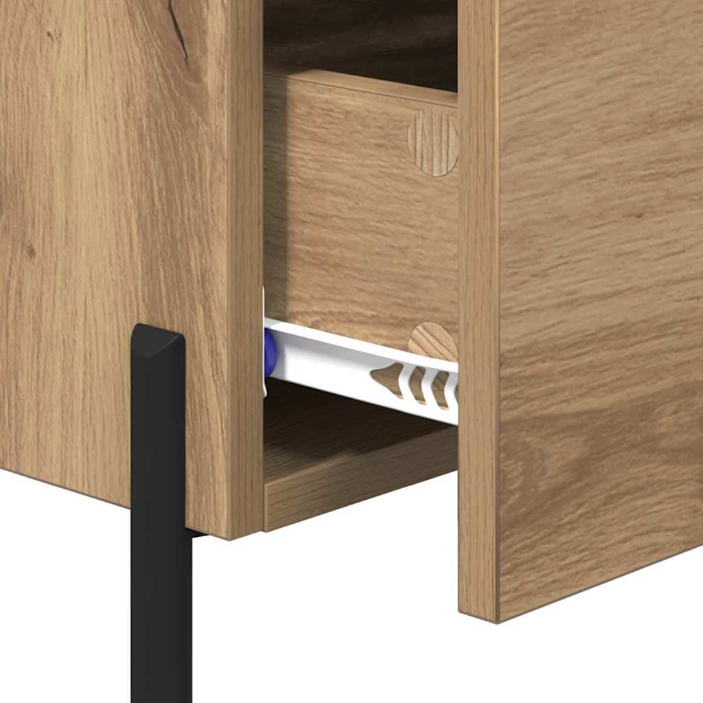 vidaXL Κομοδίνο 2 pcs Artisan Oak 40 x 35 x 47,5 εκ Επεξεργασμένο ξύλο