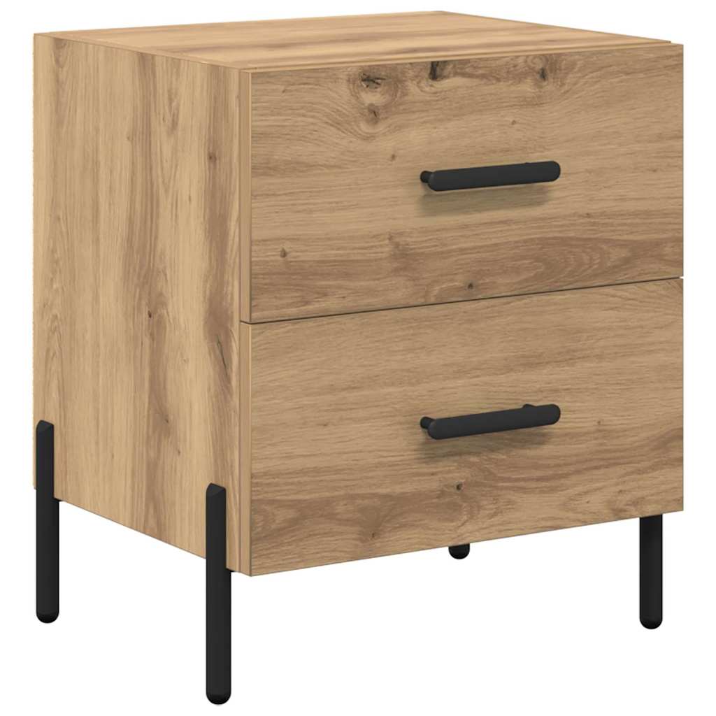 vidaXL Κομοδίνο 2 pcs Artisan Oak 40 x 35 x 47,5 εκ Επεξεργασμένο ξύλο