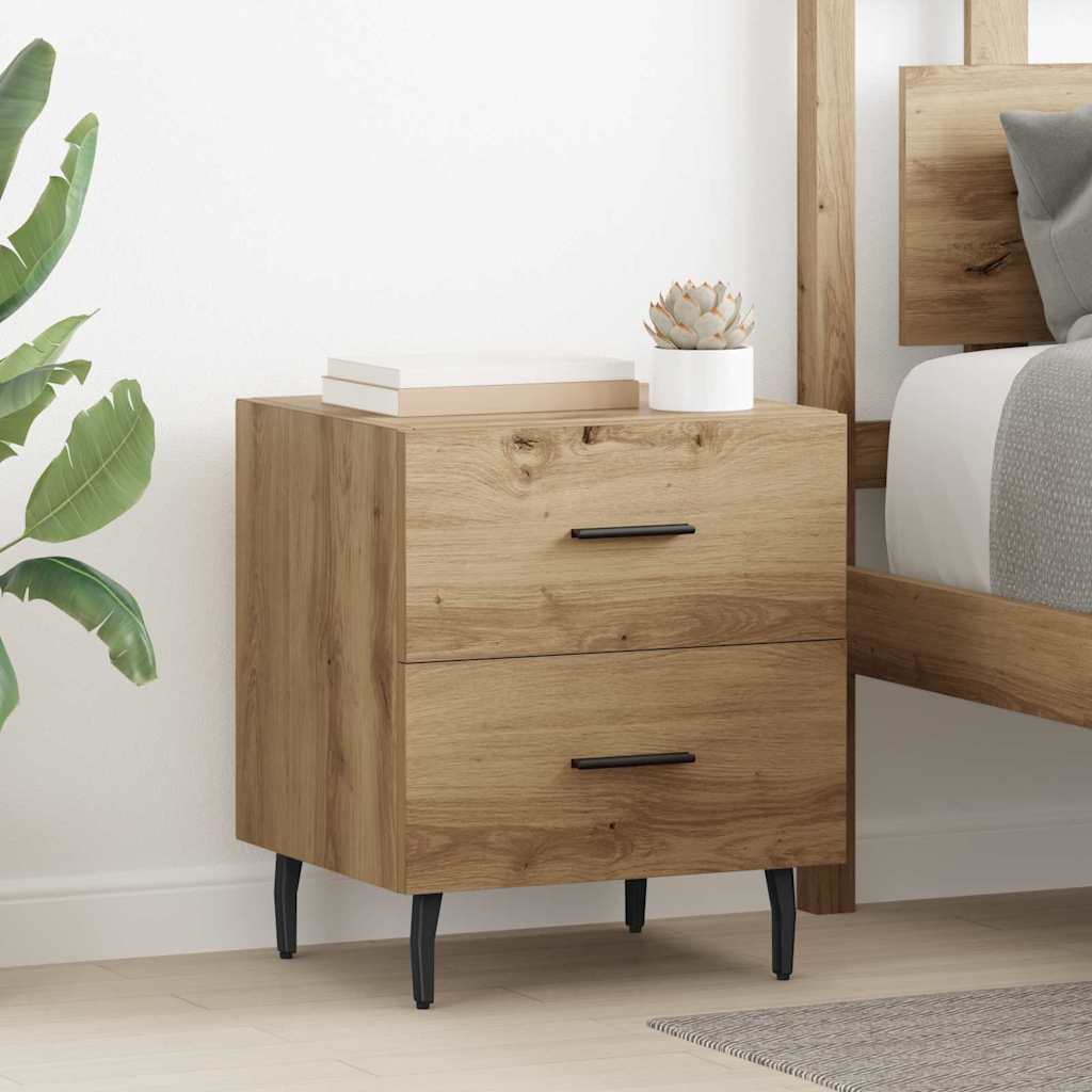 vidaXL Κομοδίνο Artisan Oak 40 x 35 x 47,5 εκ Επεξεργασμένο ξύλο
