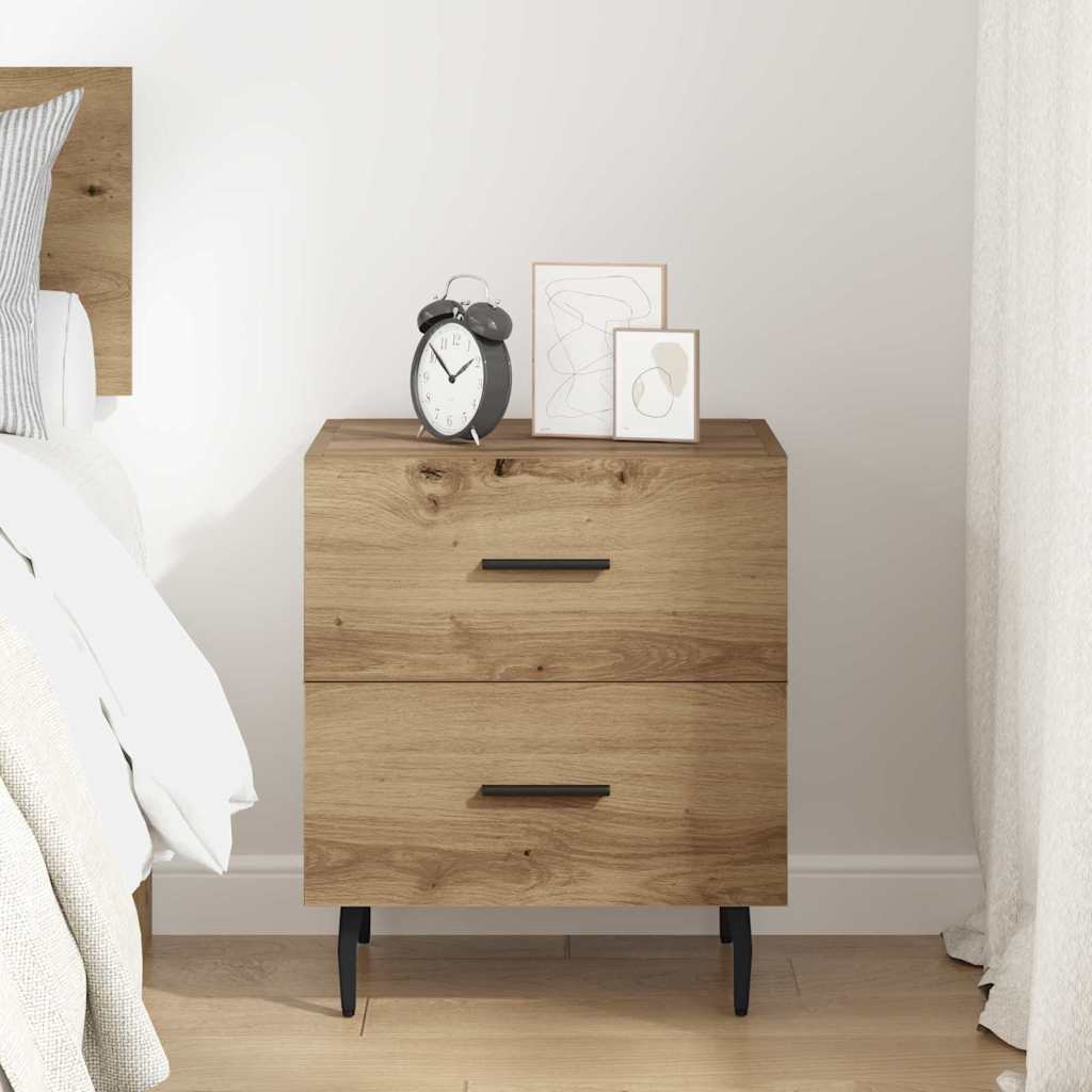 vidaXL Κομοδίνο Artisan Oak 40 x 35 x 47,5 εκ Επεξεργασμένο ξύλο