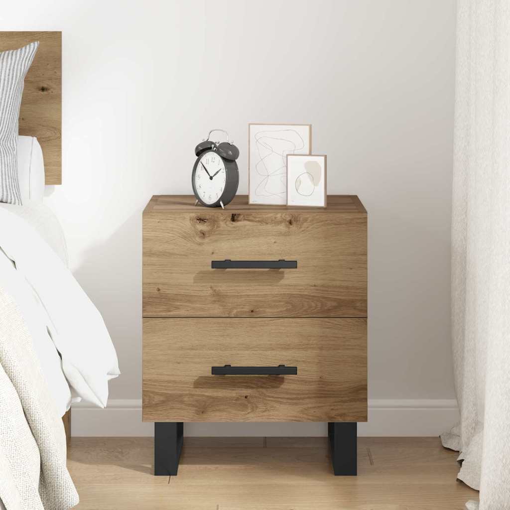 vidaXL Κομοδίνο Artisan Oak 40 x 35 x 47,5 εκ Επεξεργασμένο Ξύλο