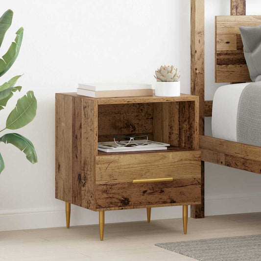 vidaXL Κομοδίνο Καφέ 40 x 35 x 47,5 εκ Επεξεργασμένο Ξύλο