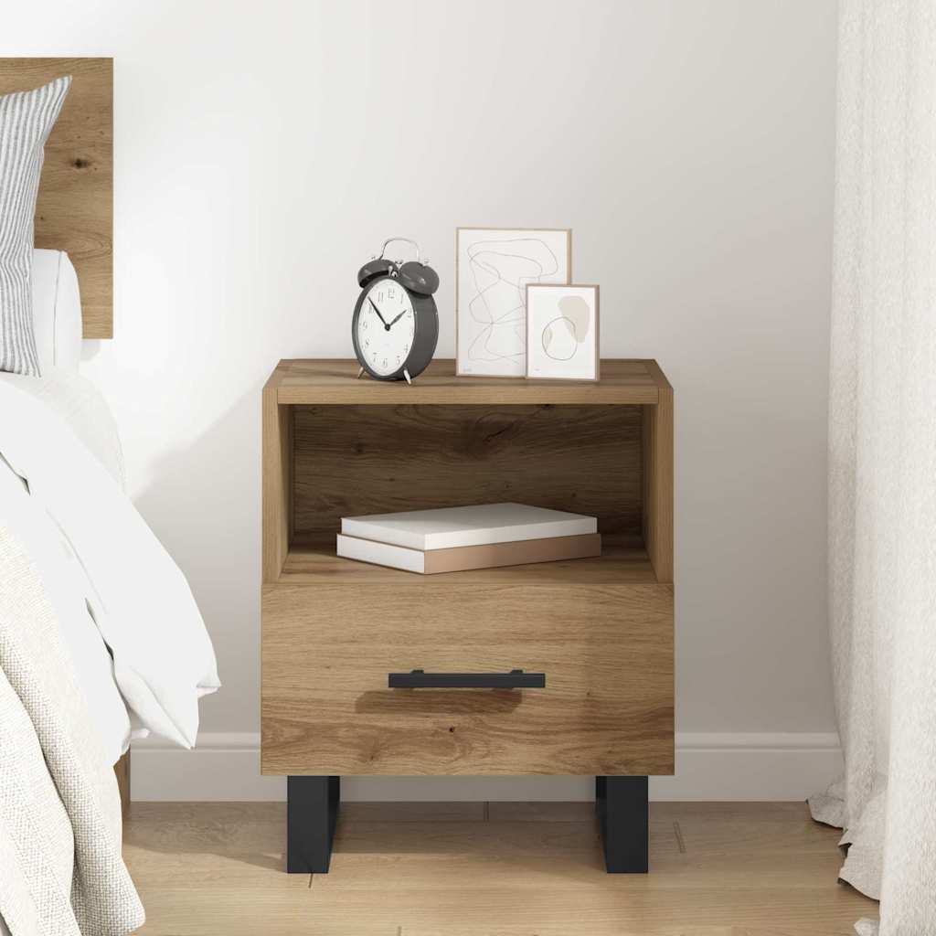 vidaXL Κομοδίνο Artisan Oak 40 x 35 x 47,5 εκ Επεξεργασμένο Ξύλο