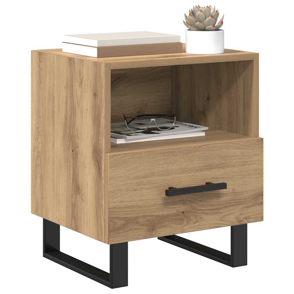 vidaXL Κομοδίνο Artisan Oak 40 x 35 x 47,5 εκ Επεξεργασμένο Ξύλο