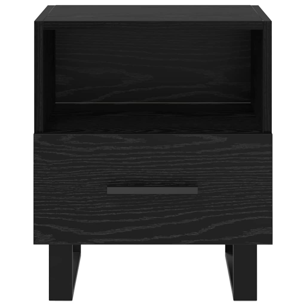 vidaXL Κομοδίνο Μαύρη Οξυά 40 x 35 x 47,5 εκ Επεξεργασμένο ξύλο