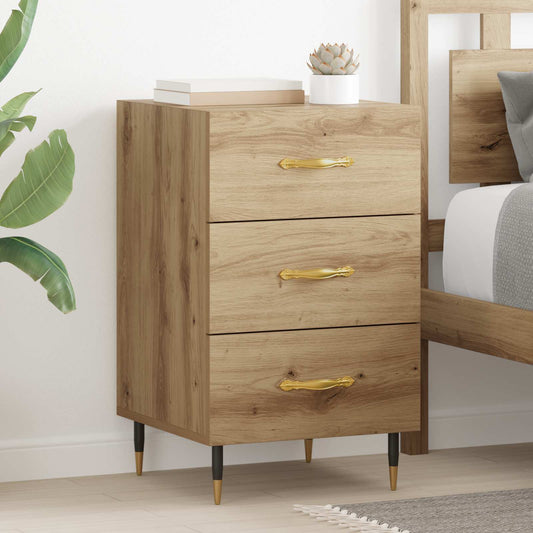 vidaXL Κομοδίνο Artisan Oak 40 x 40 x 66 εκ. Επεξεργασμένο Ξύλο