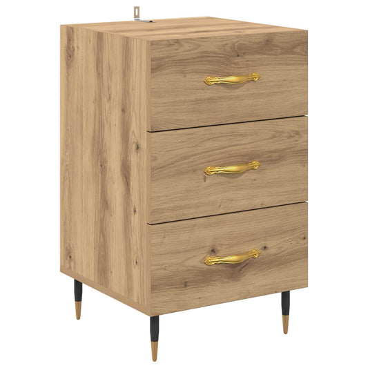 vidaXL Κομοδίνο Artisan Oak 40 x 40 x 66 εκ. Επεξεργασμένο Ξύλο