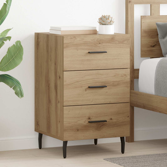 vidaXL Κομοδίνο Artisan Oak 40 x 40 x 66 εκ. Επεξεργασμένο Ξύλο