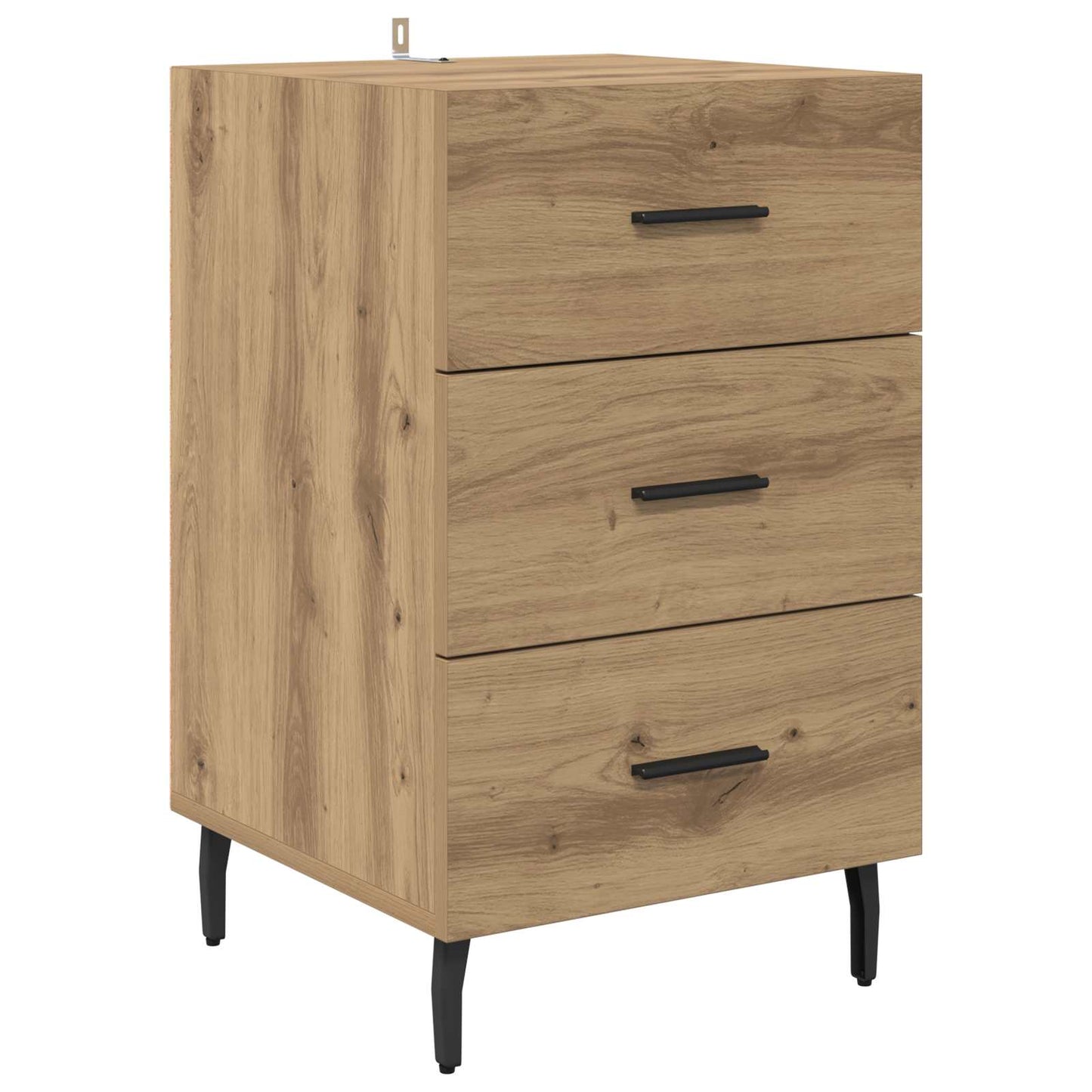 vidaXL Κομοδίνο Artisan Oak 40 x 40 x 66 εκ. Επεξεργασμένο Ξύλο